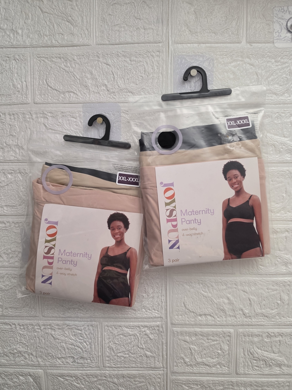 Lot Of 2 Joyspun Maternity Over Belly Underwear XXL (20) - 3 Per Pack NEW